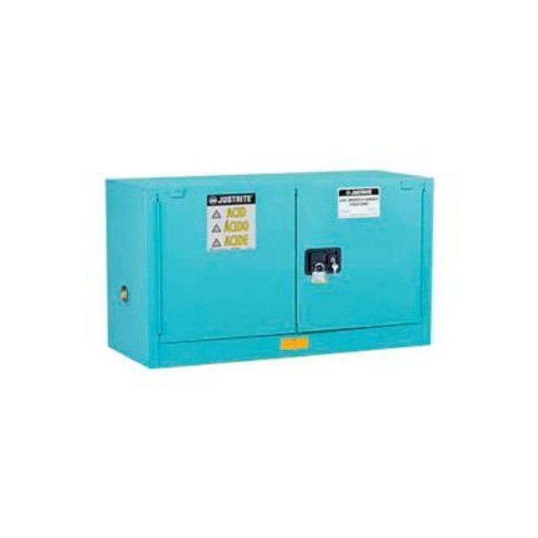 Justrite Acid Corrosive Piggyback Cabinet Manual 2 Door Vertical Storage 891702